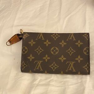 Louis Vuitton Brown Monogram PM Bucket pouch
